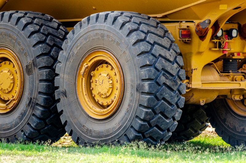 Truck tyre detail